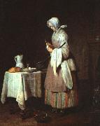 Jean Baptiste Simeon Chardin The Attentive Nurse France oil painting reproduction